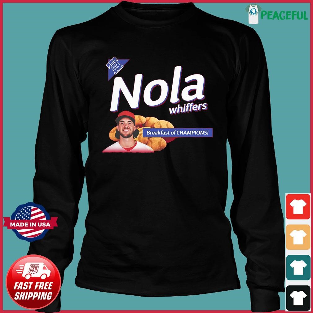 Nola Whiffers Aaron Nola Breakfast Of Champions Shirt, hoodie, sweater and  long sleeve