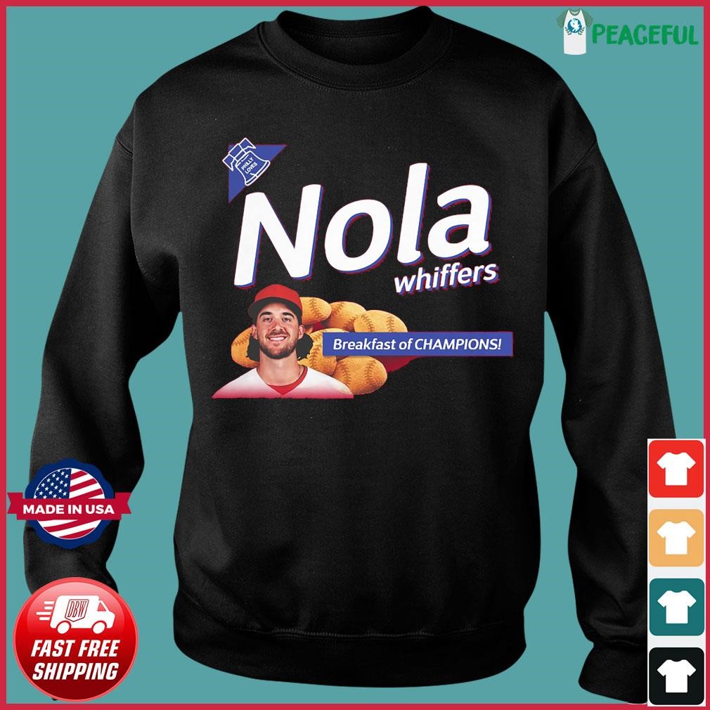 Nola Whiffers Aaron Nola Breakfast Of Champions Shirt, hoodie, sweater and  long sleeve