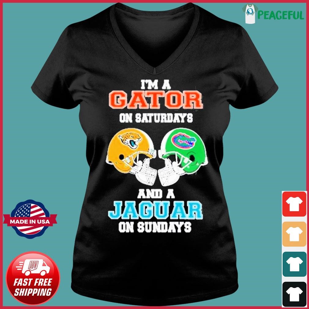 Official I'm A Gator On Saturdays And A Jaguar On Sundays Helmet 2023 Shirt,  hoodie, longsleeve, sweatshirt, v-neck tee