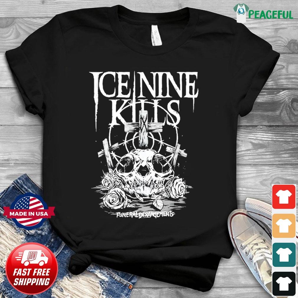 Official Ice Nine Kills and God Soil! Funeral Derangements Lays sleeve Shirt, long Merch tank hoodie, The Of Wrath top Beneath This sweater