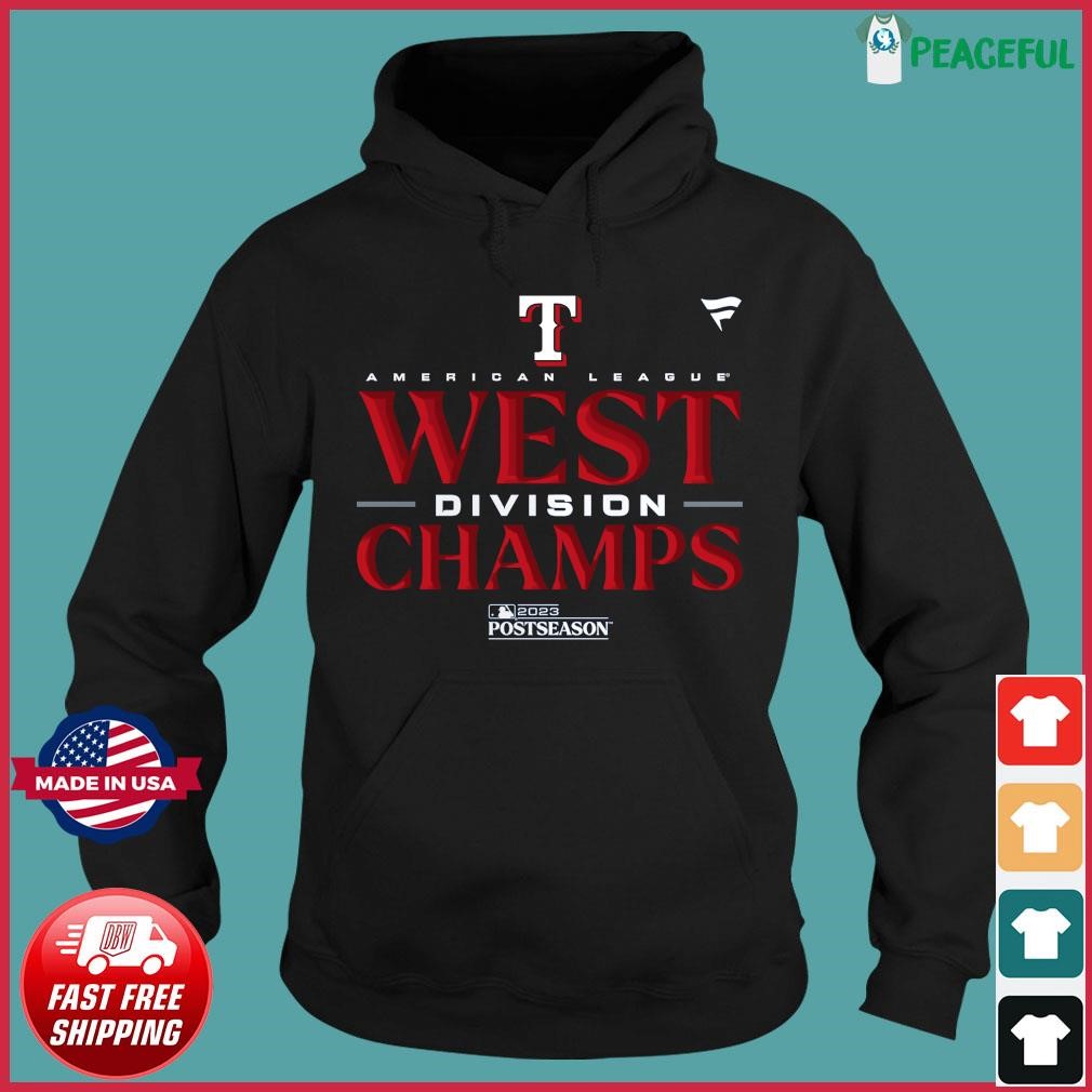 Official texas Rangers AL West Champs 2023 T-Shirt, hoodie