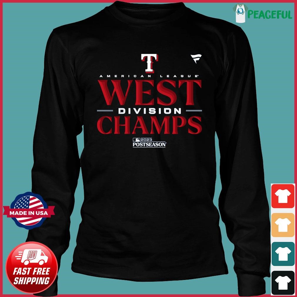 Official texas Rangers Al West Champs 2023 T-Shirt, hoodie, sweater, long  sleeve and tank top