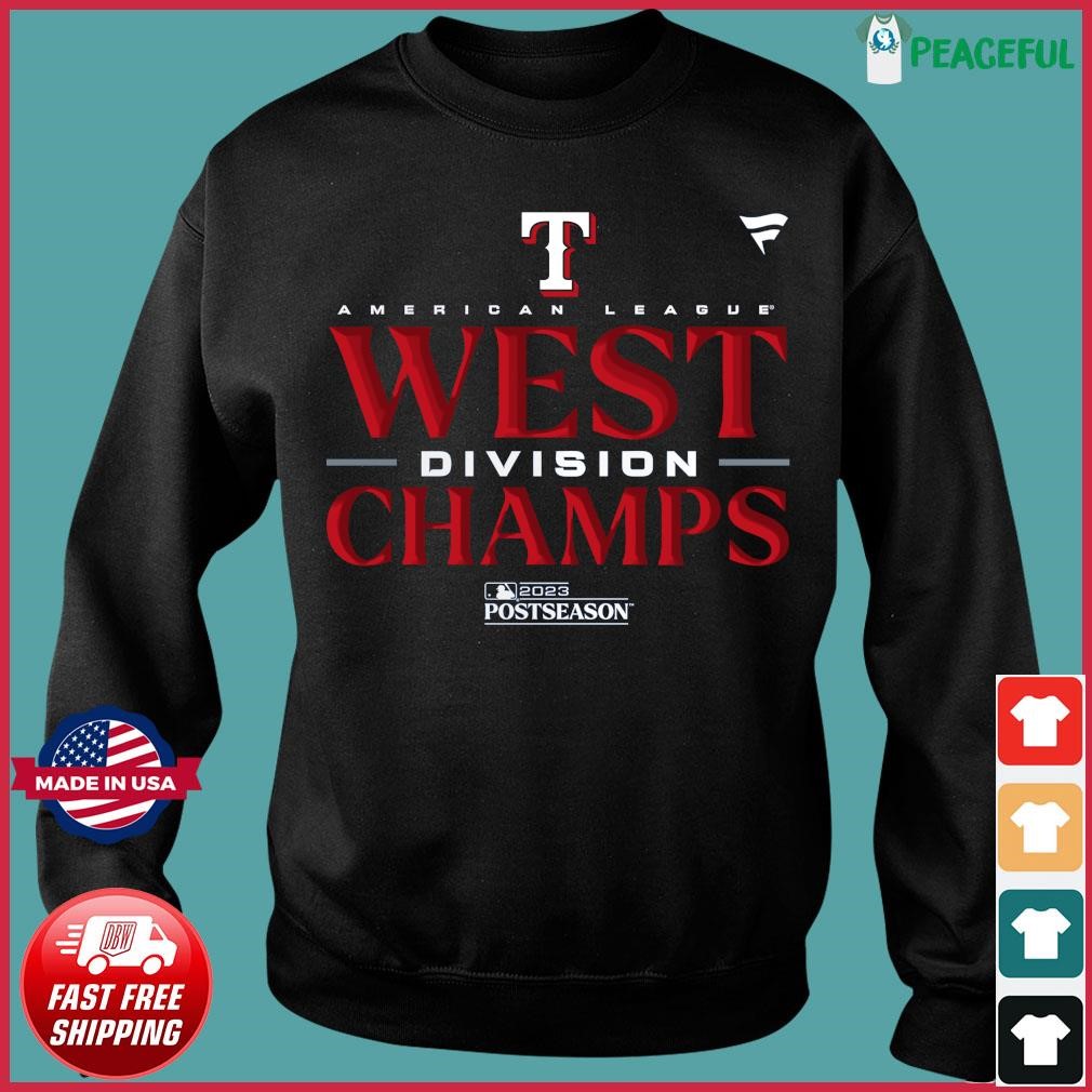 Official Texas Rangers 2023 AL West Division Champions Locker Room