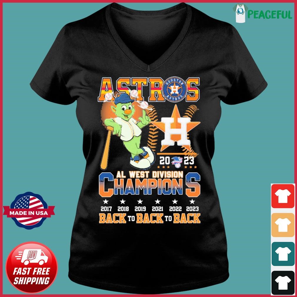 Official Orbit postseason houston astros 2023 al west Division champions  back to back to back T-shirt, hoodie, tank top, sweater and long sleeve t- shirt