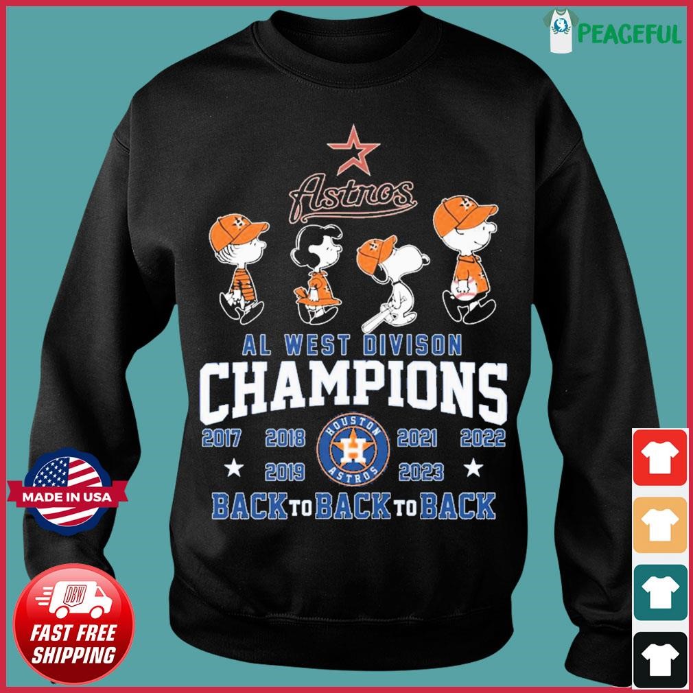 Houston Astros 2023 Al West Division Champions Shirt - Peanutstee