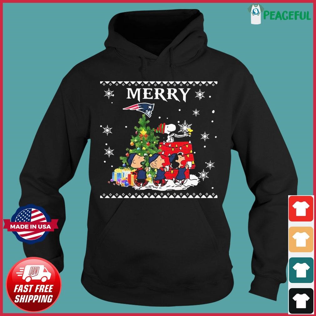 Snoopy New England Patriots Ugly Christmas Sweater