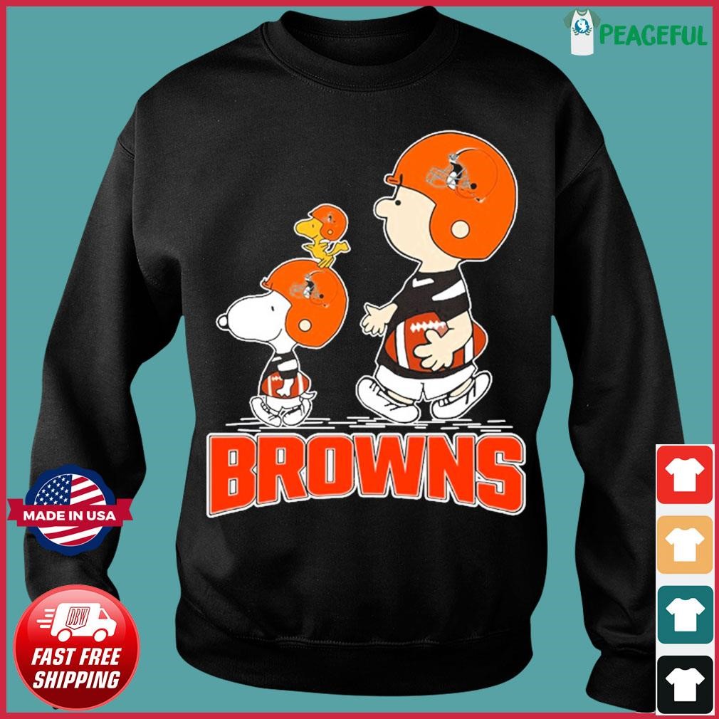 Cleveland Browns Peanuts Snoopy and Charlie Brown shirt, hoodie