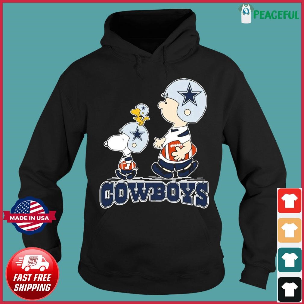 Dallas Cowboys Peanuts Snoopy Charlie Brown And Woodstock Shirt