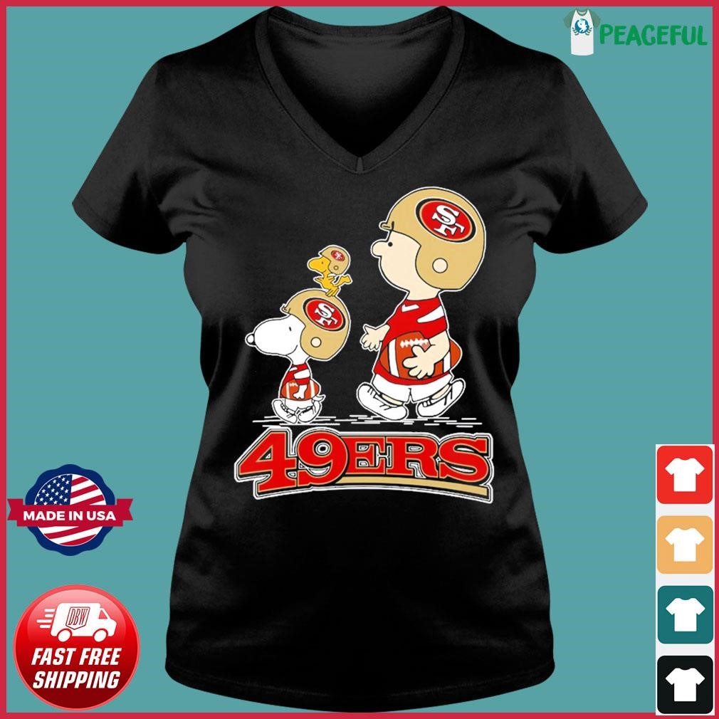 San Francisco 49ers Snoopy and Charlie Brown Peanuts shirt, hoodie, sweater,  long sleeve and tank top