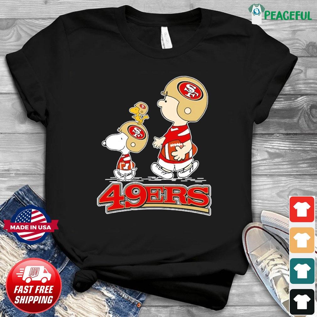 San Francisco 49ers Snoopy and Charlie Brown Peanuts shirt, hoodie, sweater,  long sleeve and tank top