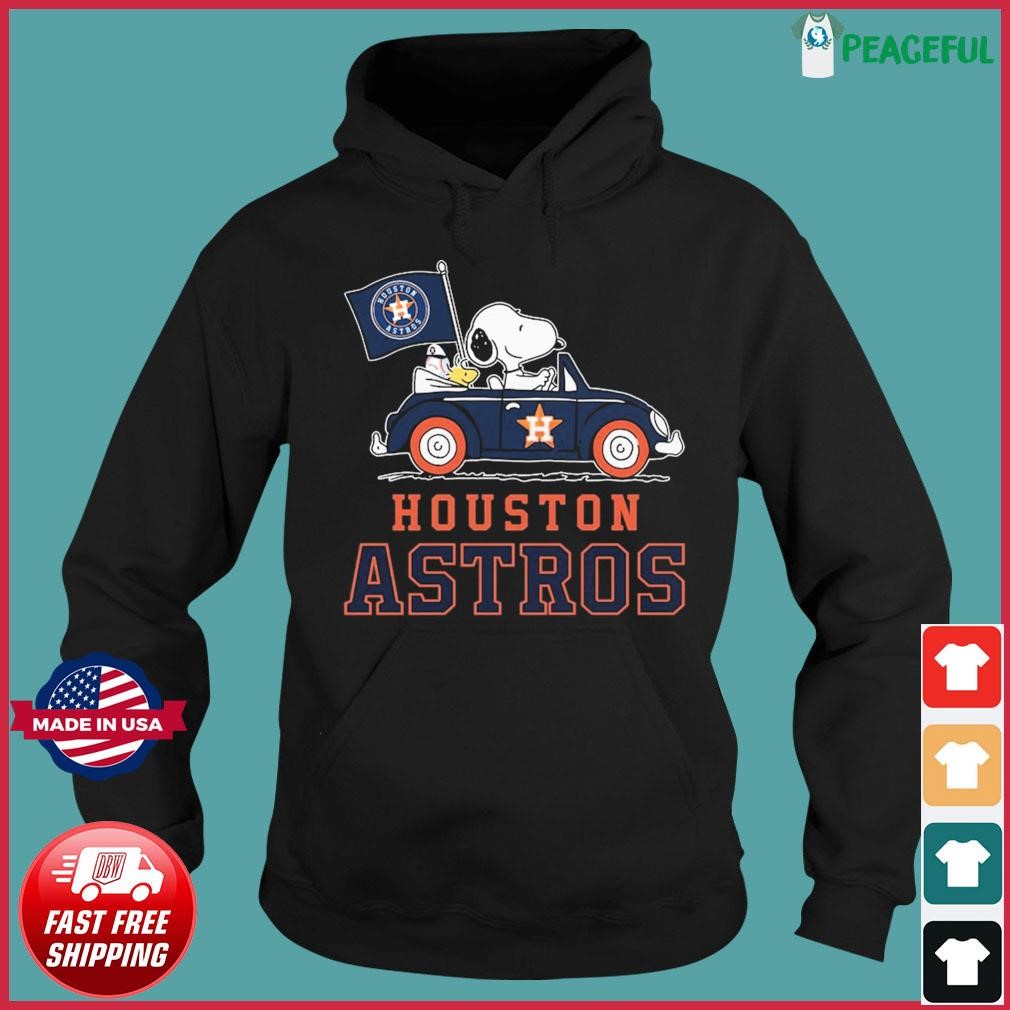 Snoopy and Woodstock drive car Houston Astros shirt, hoodie
