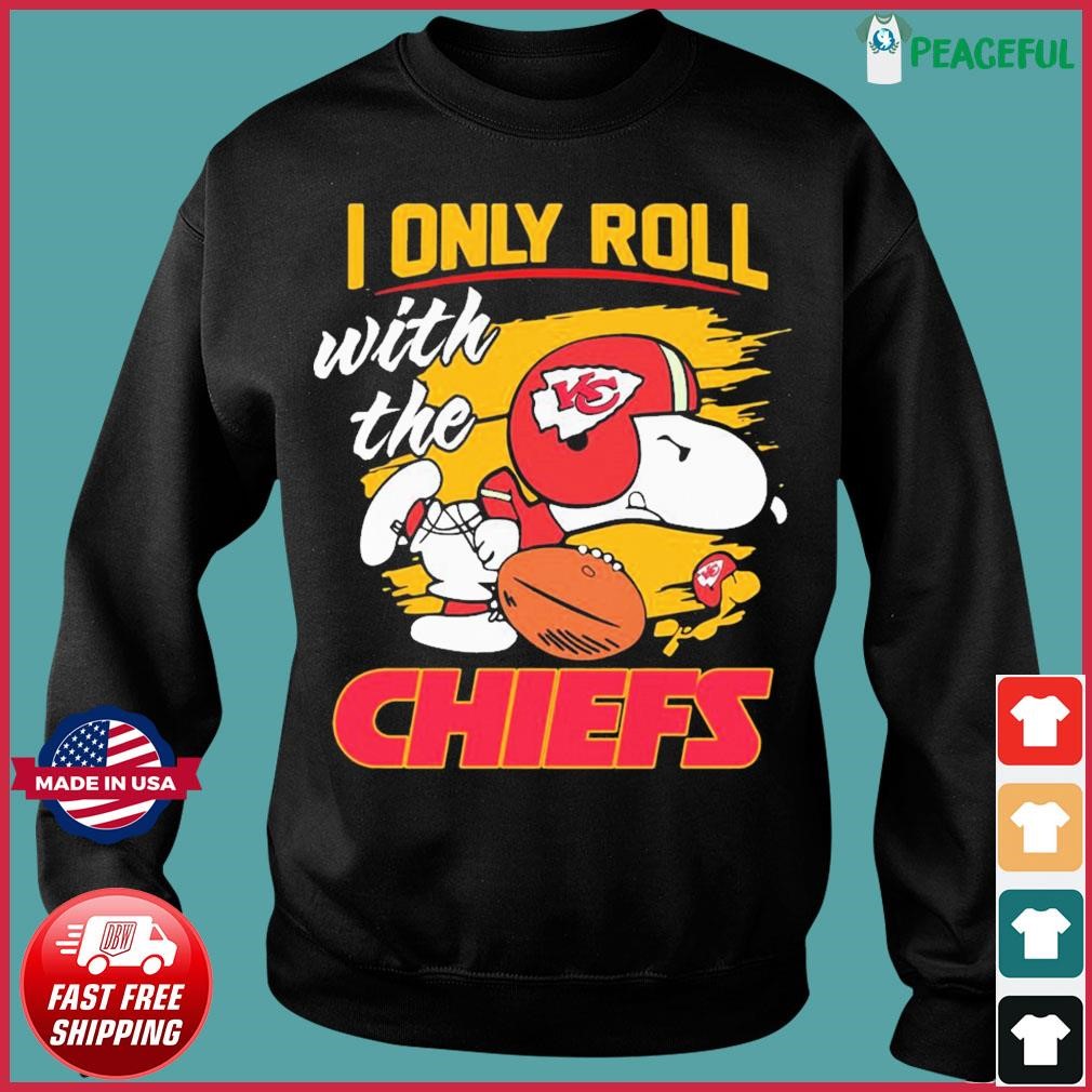 Kansas City Chiefs Let's Play Football Together Snoopy Charlie Brown And  Woodstock Shirt