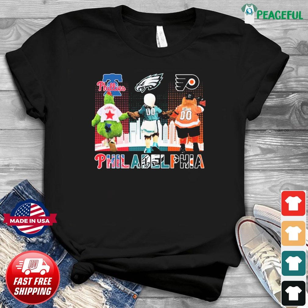 Philadelphia Sports Mascots Phillie Phanatic and Swoop shirt, hoodie,  sweater, long sleeve and tank top