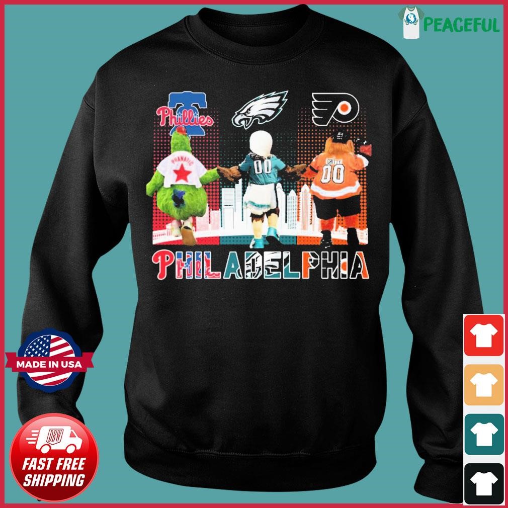 Philadelphia Sports Mascots Phillie Phanatic and Swoop shirt, hoodie,  sweater, long sleeve and tank top