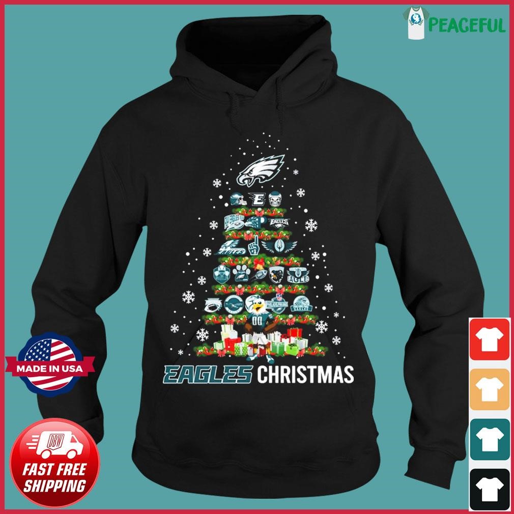 Eagles Christmas Canvas LS T-Shirt