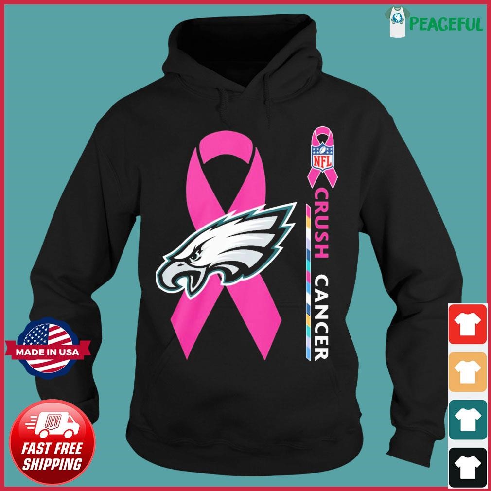 Philadelphia Eagles Nfl Crush Cancer Mug, hoodie, sweater, long sleeve and  tank top