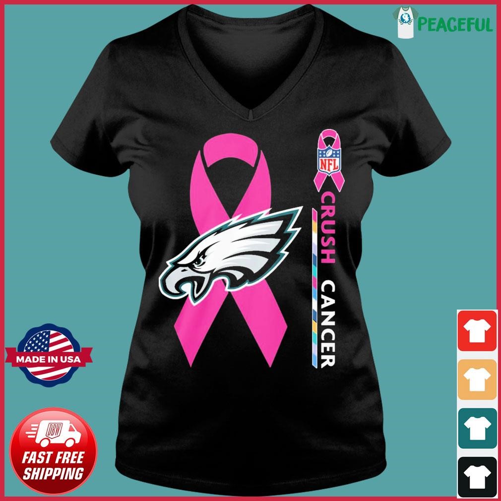 Philadelphia Eagles NFL Crush Cancer shirt, hoodie, sweater, long sleeve  and tank top