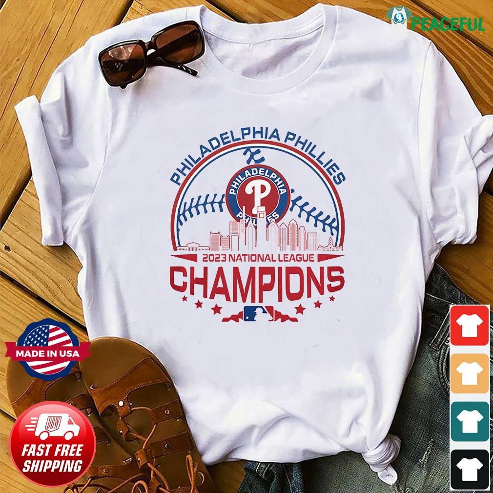 Philadelphia Phillies Skyline 2023 World Series Champions Logo