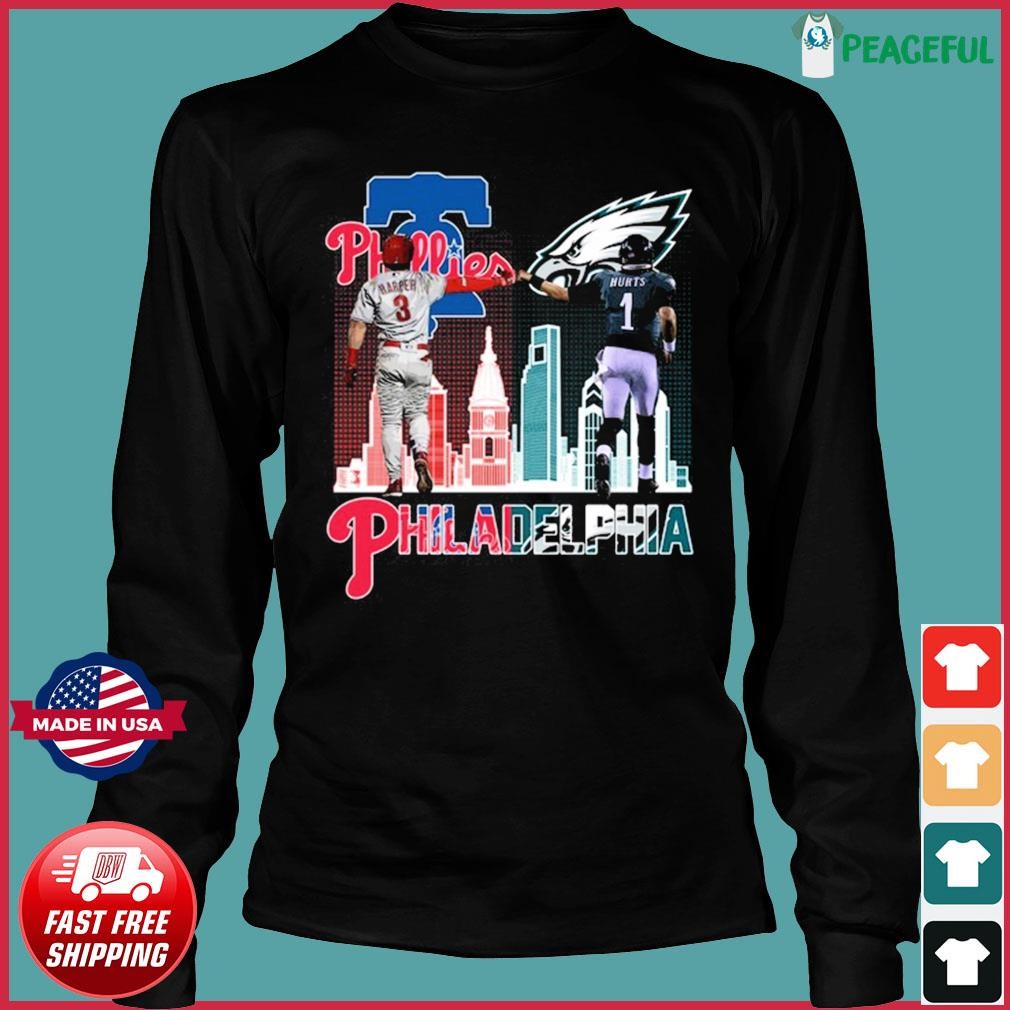 Philadelphia Phillies And Philadelphia Eagles Character City Shirt