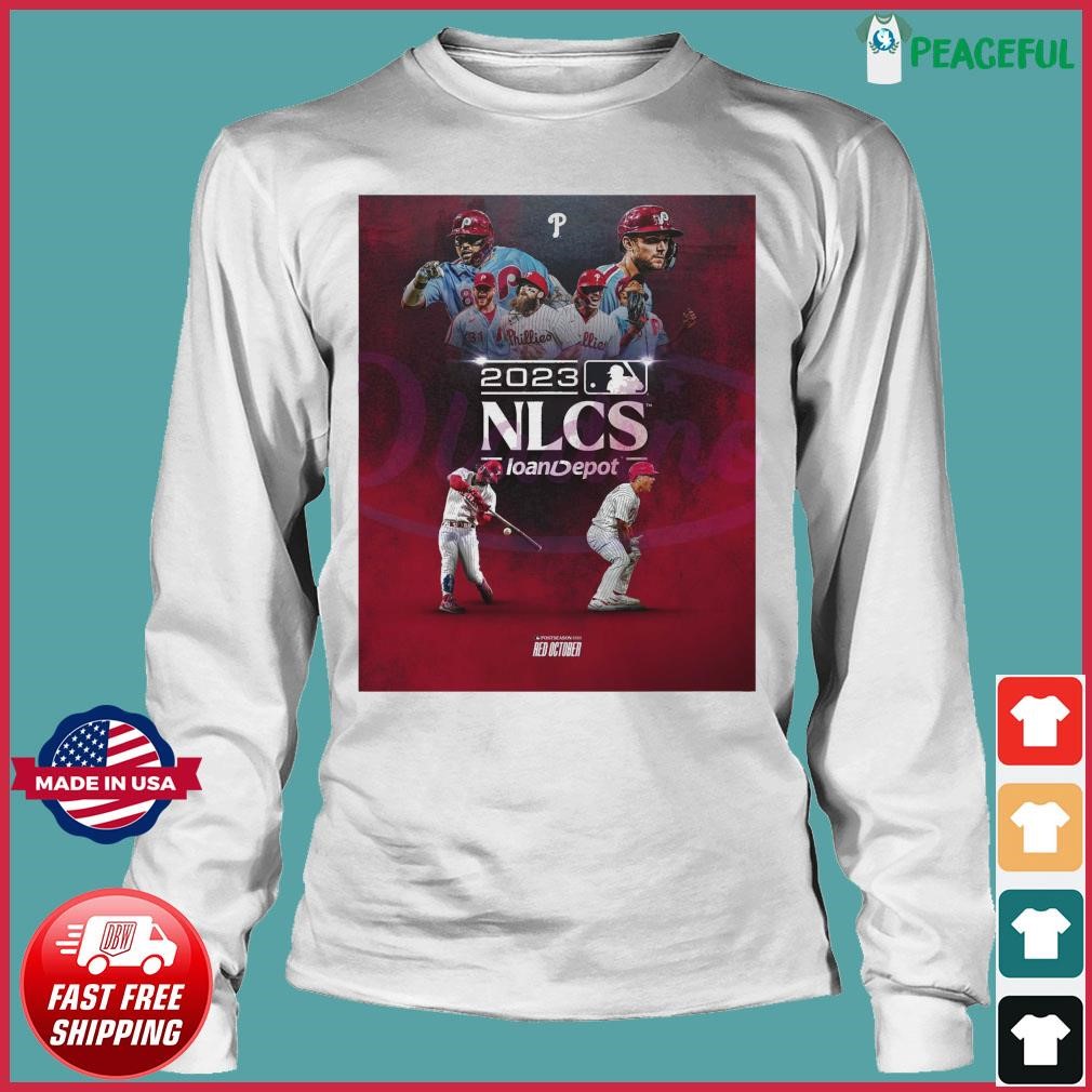 Philadelphia Phillies Onto The NLCS 2023 Poster Shirt, hoodie, sweater,  long sleeve and tank top