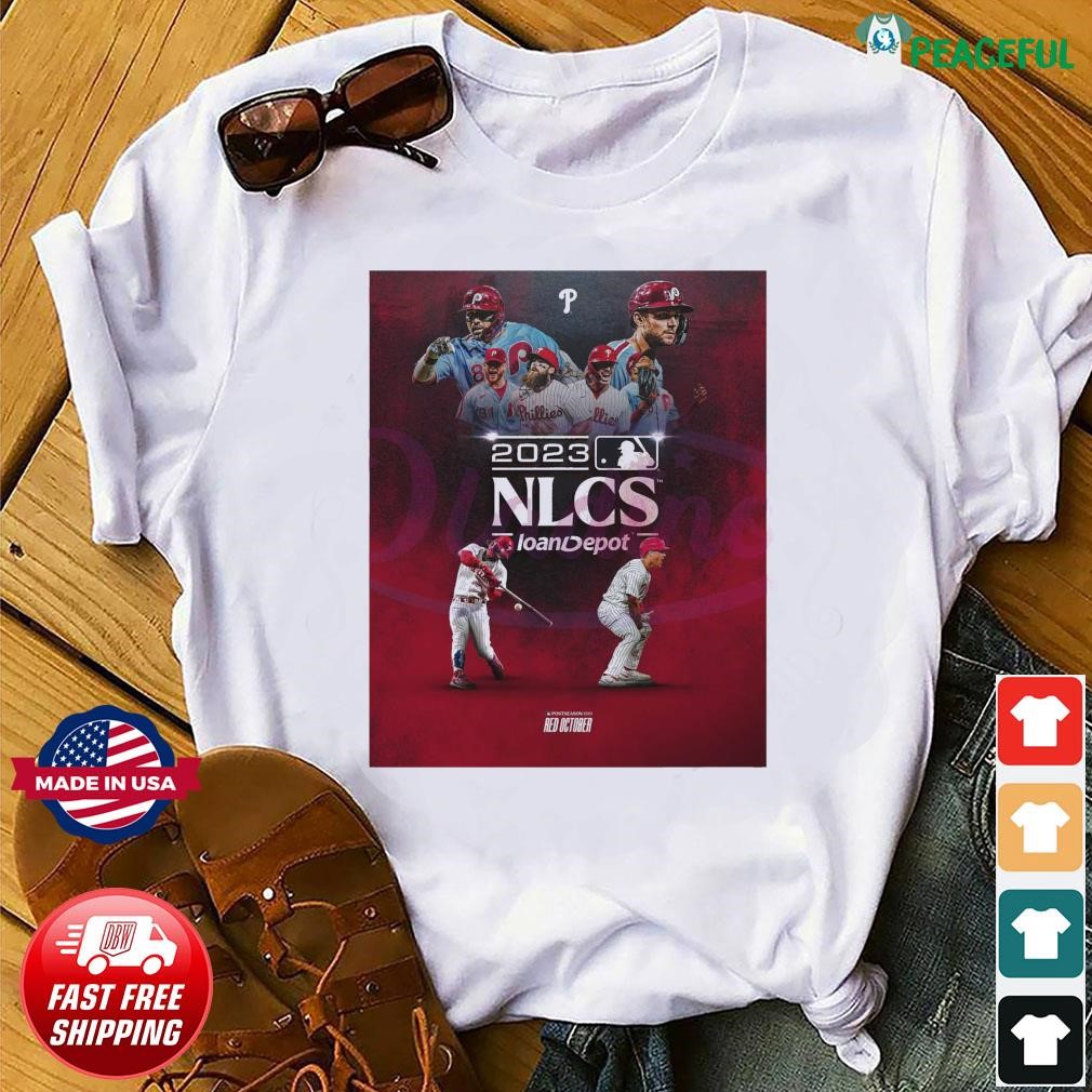 Philadelphia Phillies Onto The NLCS 2023 Poster Shirt, hoodie, sweater,  long sleeve and tank top