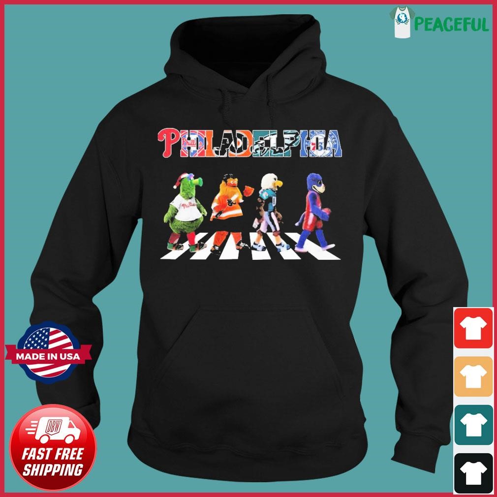 Funny philadelphia Eagles mascot abbey road shirt, hoodie, sweater, long  sleeve and tank top