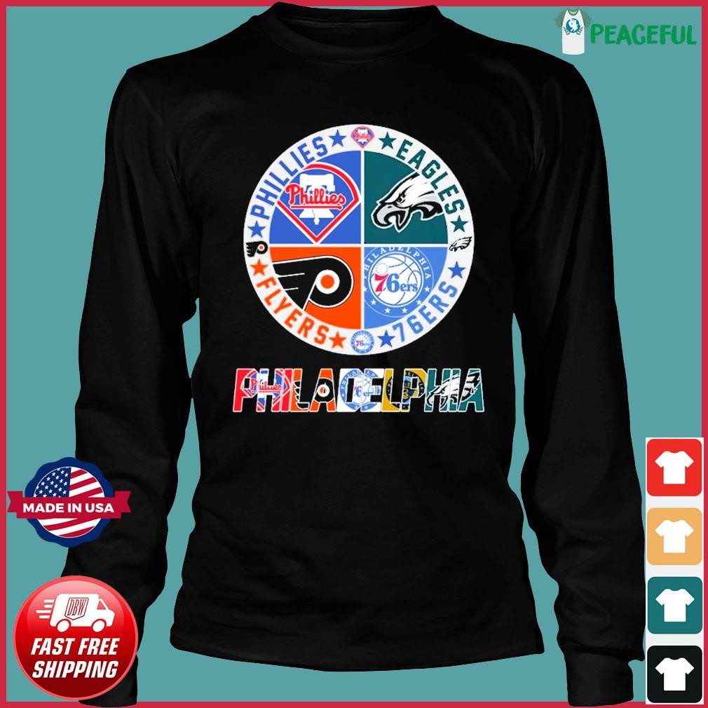 Philly Sports Eagles Phillies Flyers Sixers Shirt,Sweater, Hoodie, And Long  Sleeved, Ladies, Tank Top