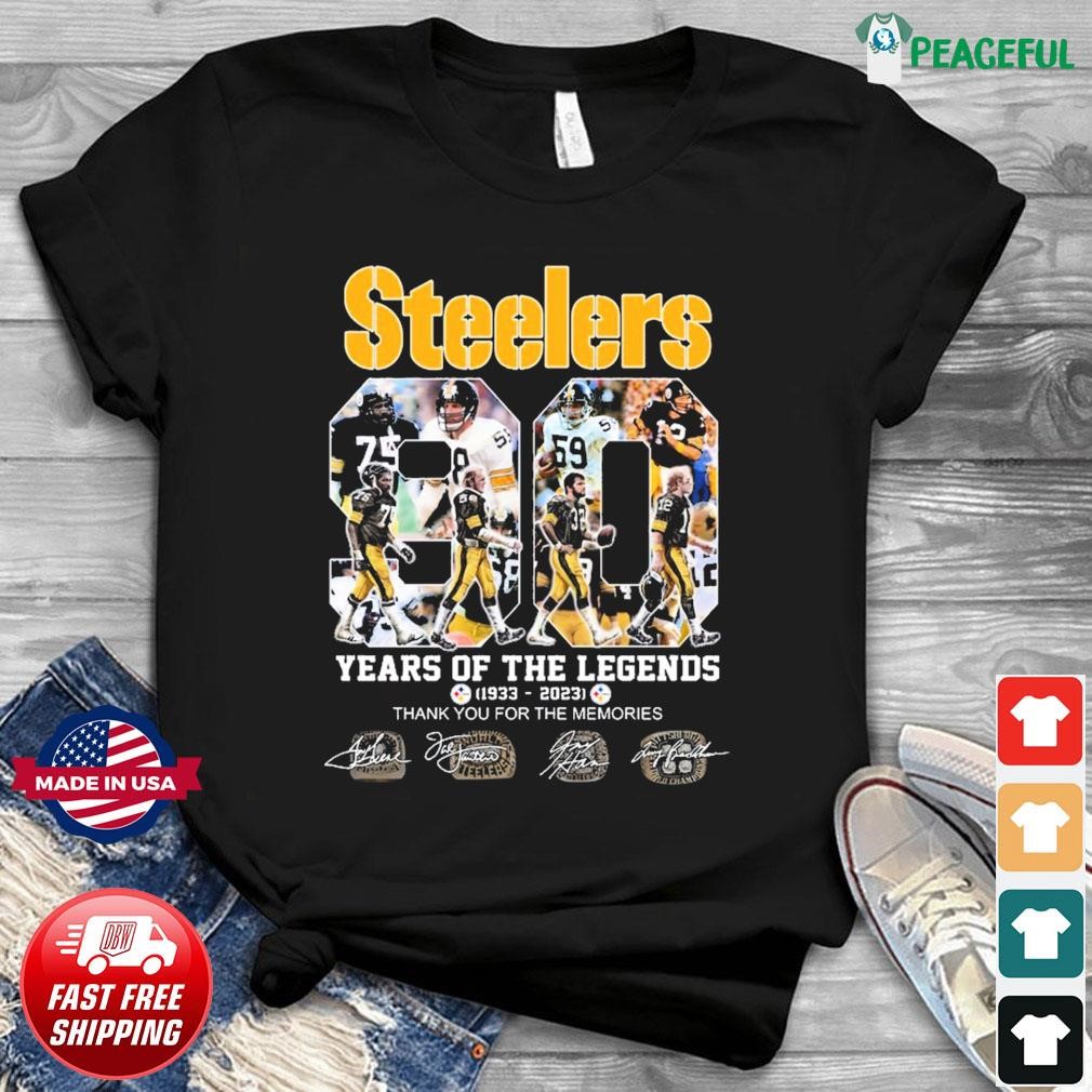 Pittsburgh Steelers 90 Years Of The Legends 1933-2023 Thank You For The ...