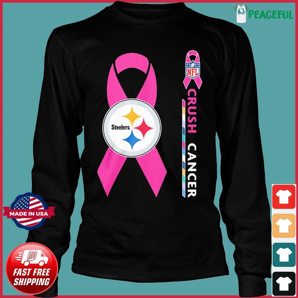 NFL Crush Cancer Pittsburgh Steelers Shirt, hoodie, sweater, long