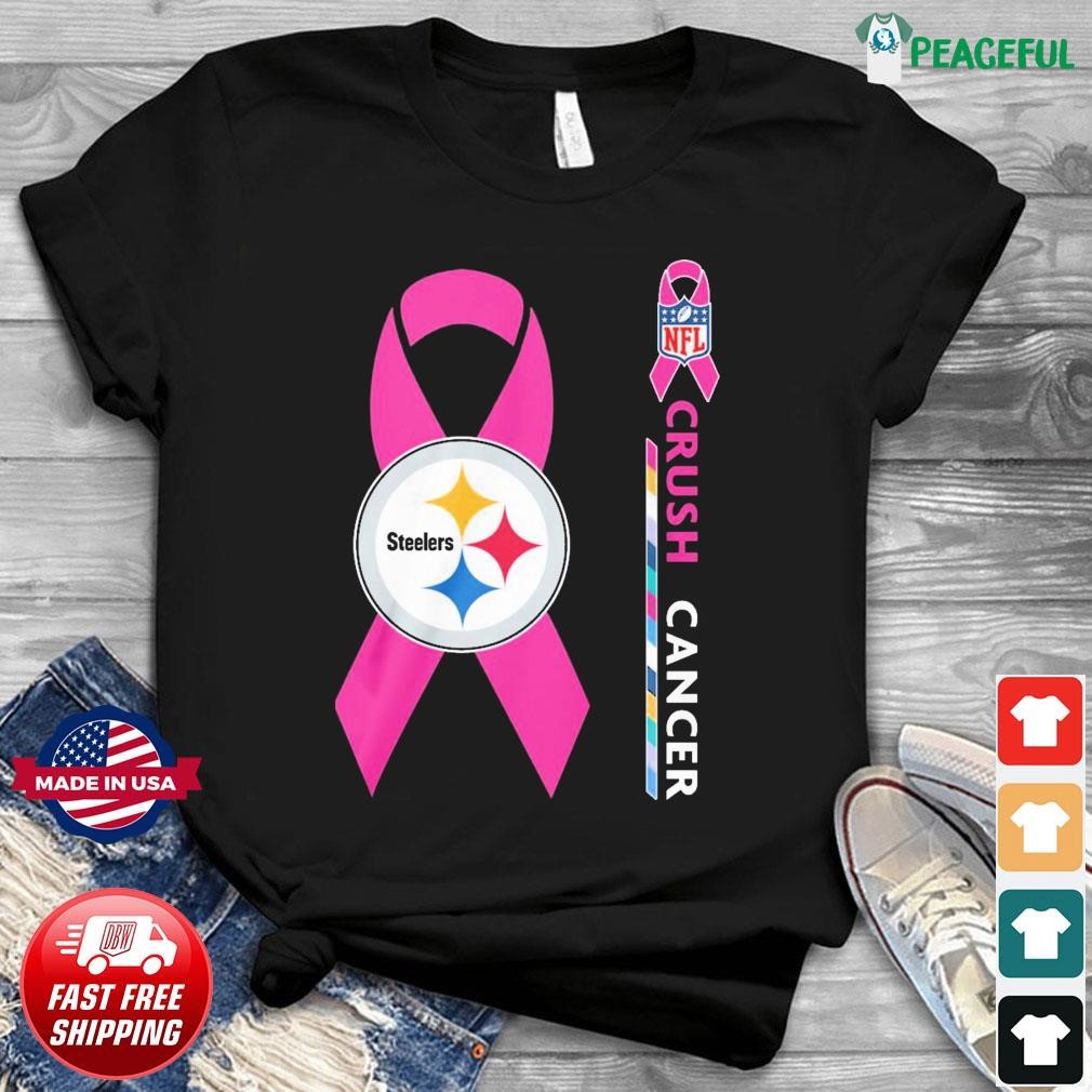 Pittsburgh Steelers Nfl Crush Cancer T-shirt,Sweater, Hoodie, And Long  Sleeved, Ladies, Tank Top