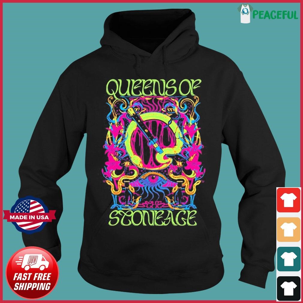 Queens Of the Stone Age Glow Psychedelic Emblem Shirt, hoodie, sweater,  long sleeve and tank top