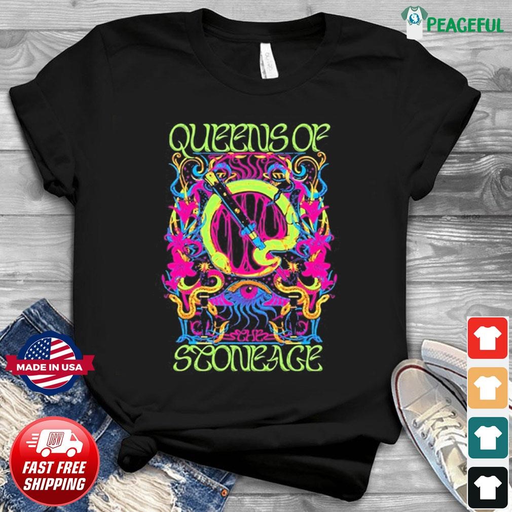 Queens Of the Stone Age Glow Psychedelic Emblem Shirt, hoodie, sweater,  long sleeve and tank top