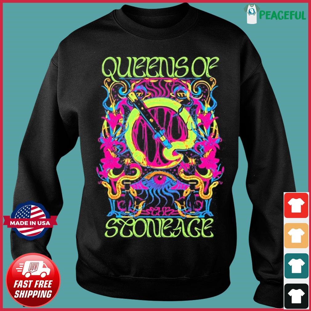 Queens Of the Stone Age Glow Psychedelic Emblem Shirt, hoodie, sweater,  long sleeve and tank top