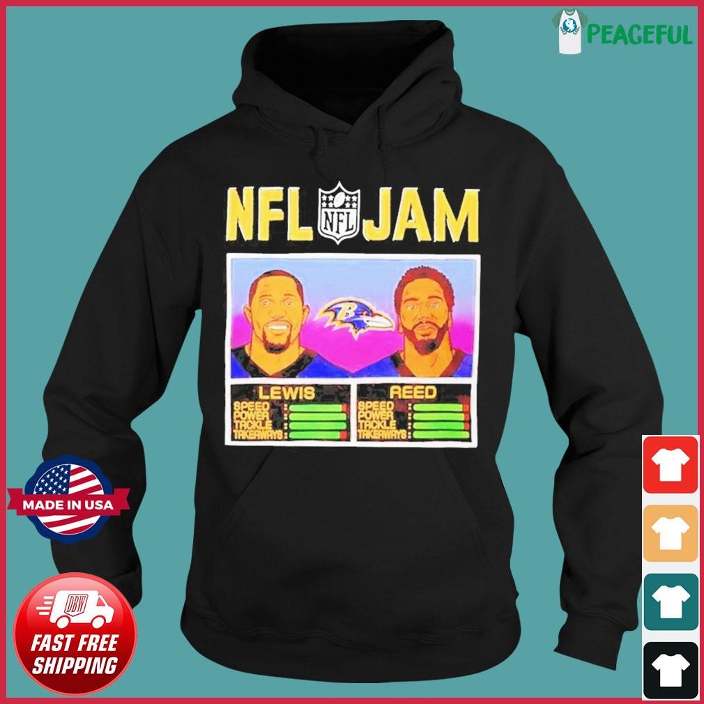 Nfl Jam Baltimore Ravens Ray Lewis And Ed Reed Shirt, hoodie, sweater, long  sleeve and tank top