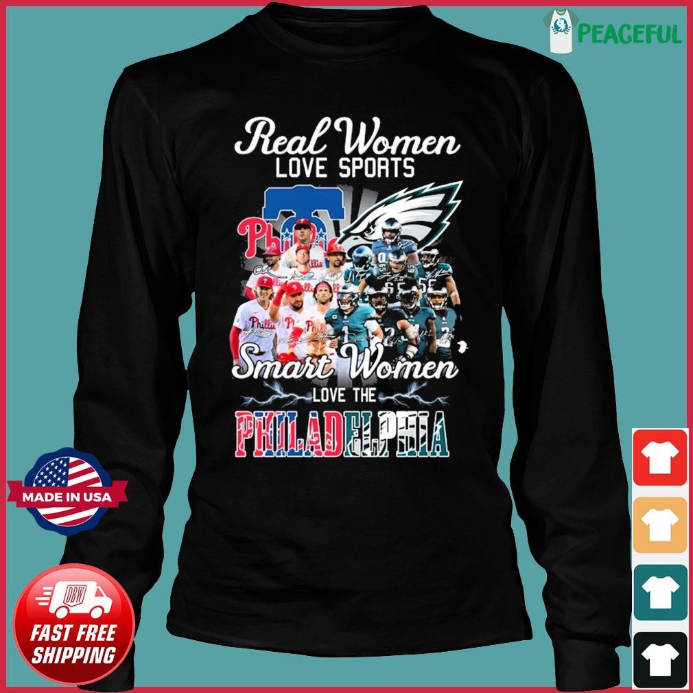 Original Just A Girl Who Loves Her Philadelphia Eagles And Philadelphia  Phillies shirt, hoodie, sweater, long sleeve and tank top
