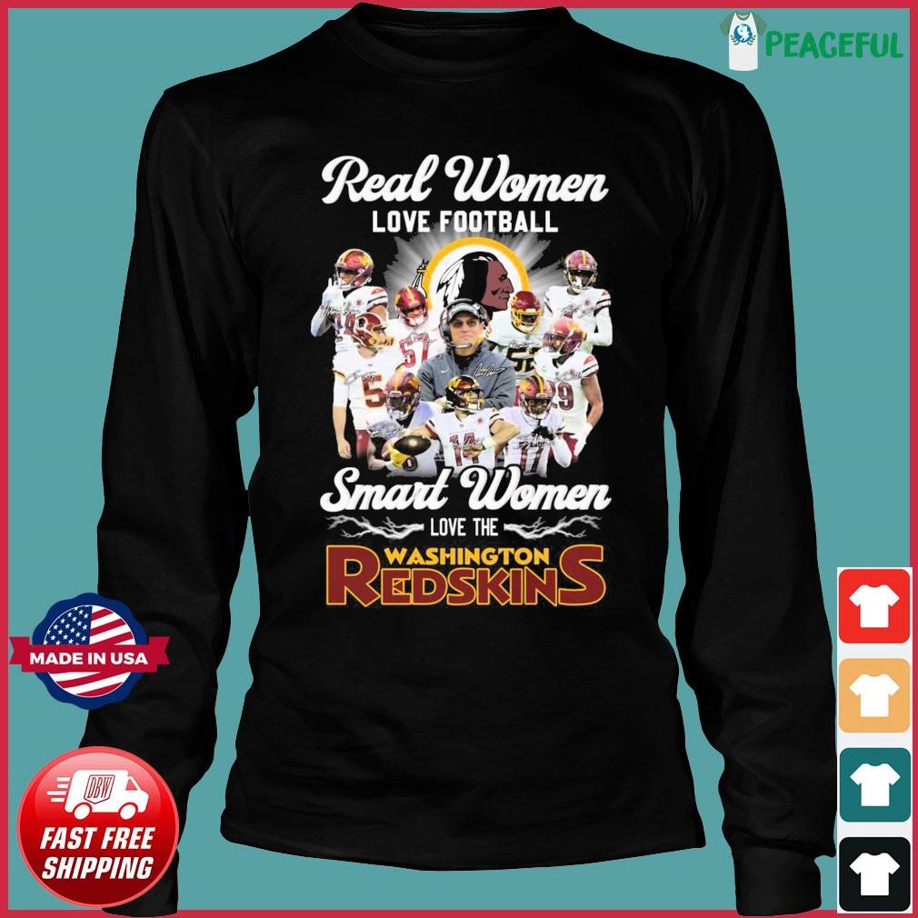 Heart Diamonds Real Women Love Football Smart Women Love The Washington Redskins  Shirt, hoodie, sweater, long sleeve and tank top