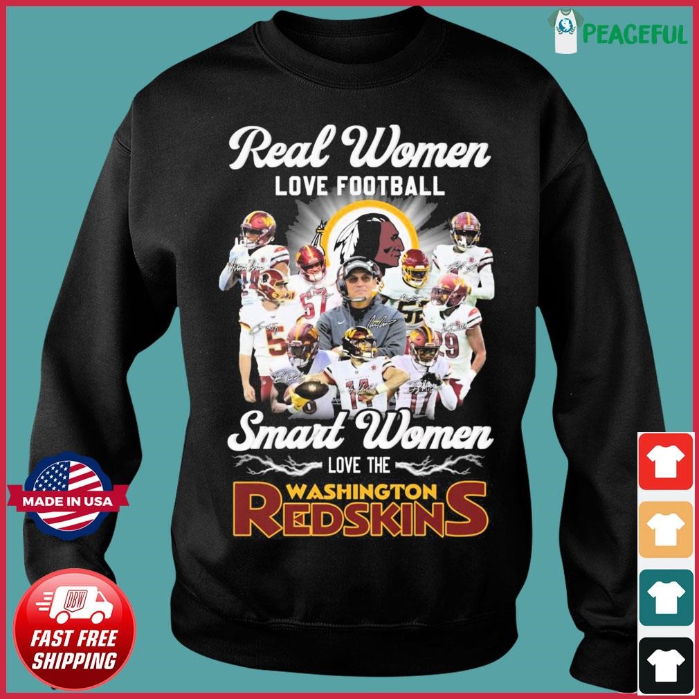 Heart Diamonds Real Women Love Football Smart Women Love The Washington Redskins  Shirt, hoodie, sweater, long sleeve and tank top