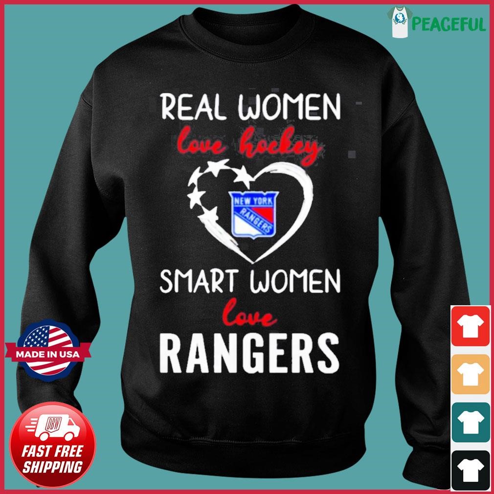 Real women love hockey smart women love the new york rangers t