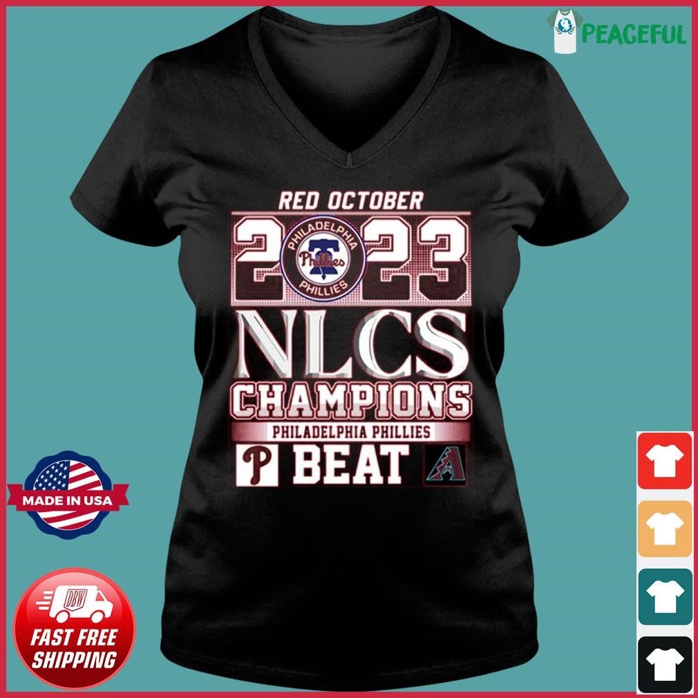 Philadelphia Phillies Red October 2022 National League Champions shirt -  Kingteeshop