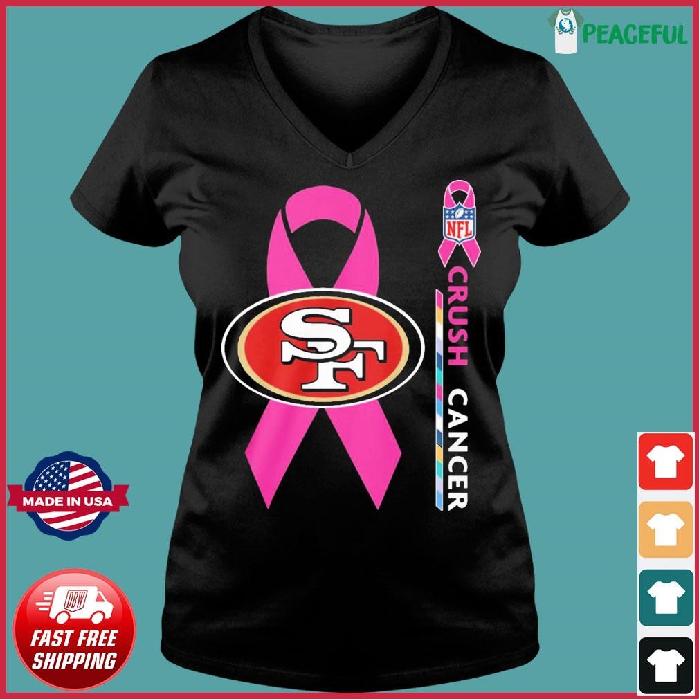 Product san francisco 49ers NFL crush cancer 2023 shirt, hoodie