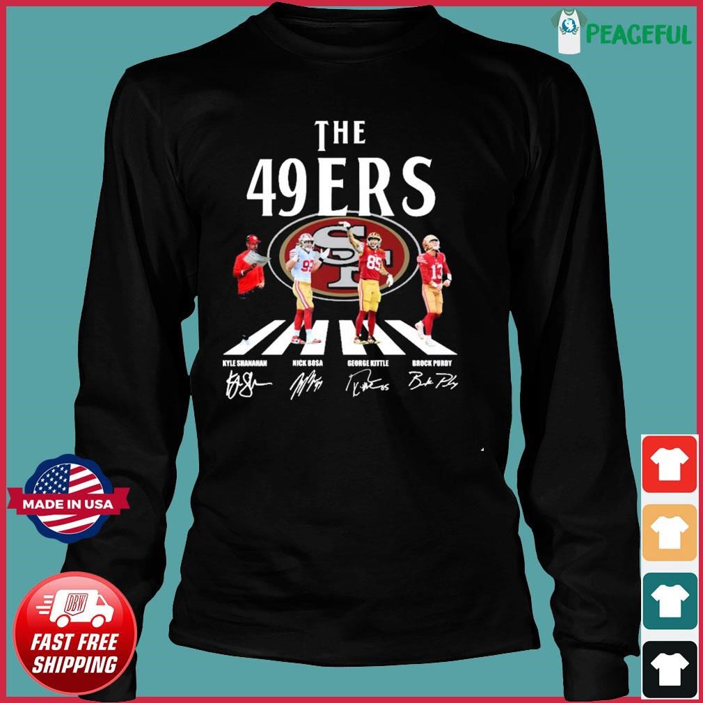 Funny San Francisco 49ers Team Football Abbey Road Signatures Shirt, hoodie,  sweater, long sleeve and tank top