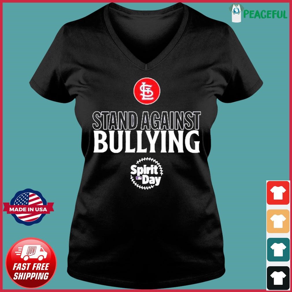 Original St. Louis Cardinals Spirit day stand against bullying shirt -  NemoMerch