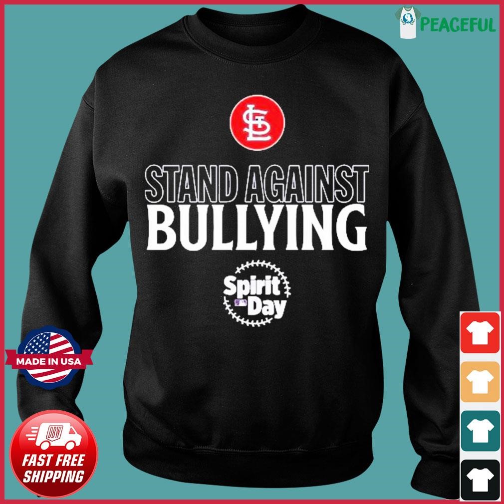 Original St. Louis Cardinals Spirit day stand against bullying shirt -  NemoMerch