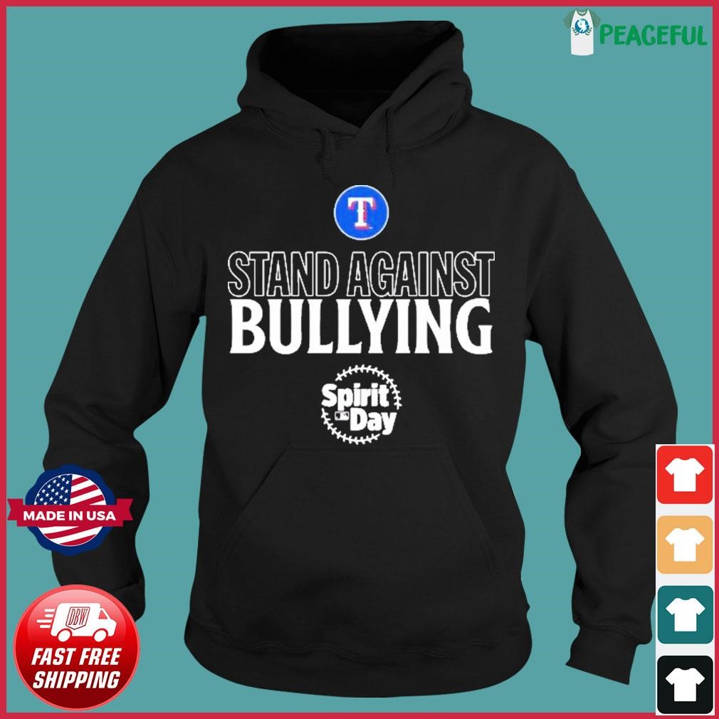 Official Texas Rangers Spirit day stand against bullying shirt