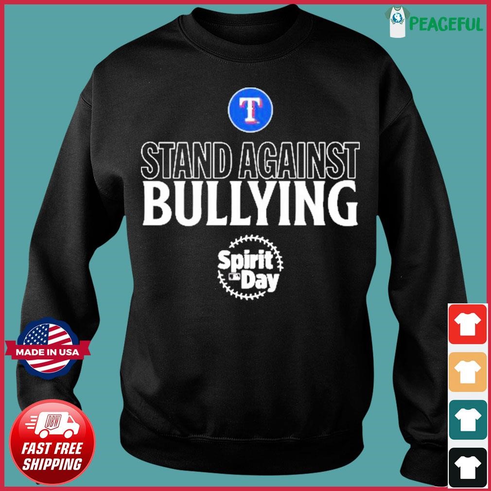 Official Texas Rangers Spirit day stand against bullying shirt