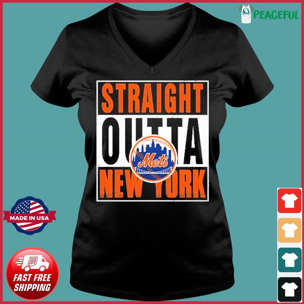 Straight Outta New York Mets Logo 2023 Tee Shirts - Nvamerch