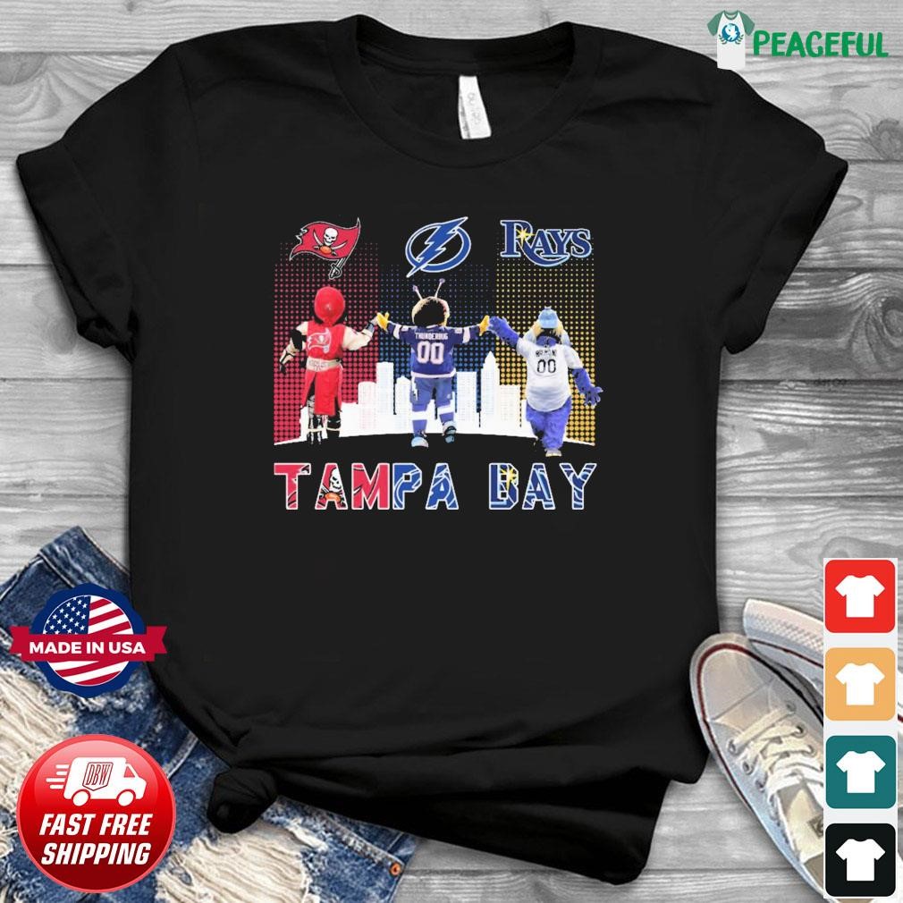 Tampa sports team Tampa Bay Rays Tampa Bay Lightning Tampa Bay Buccaneers  shirt