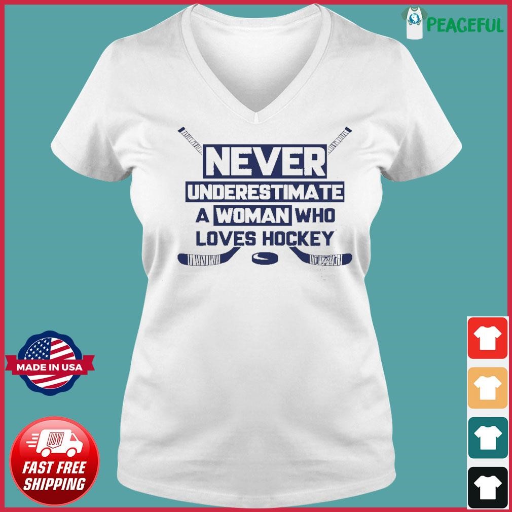 Never Underestimate A Woman Who Understands Sports Tampa Bay Buccaneers And  Tampa Bay Lightning Shirt