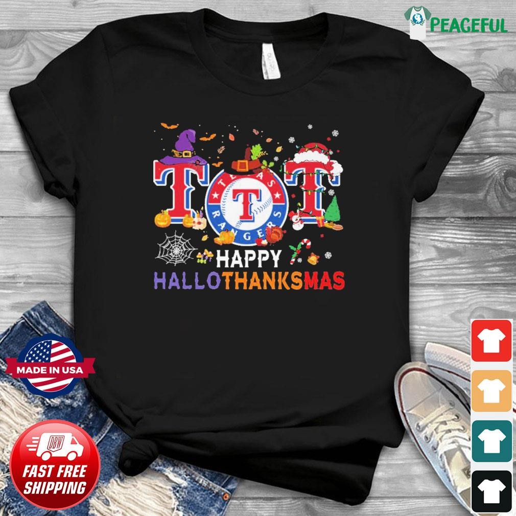 Texas Rangers Happy HalloThanksMas shirt - ABeautifulShirt
