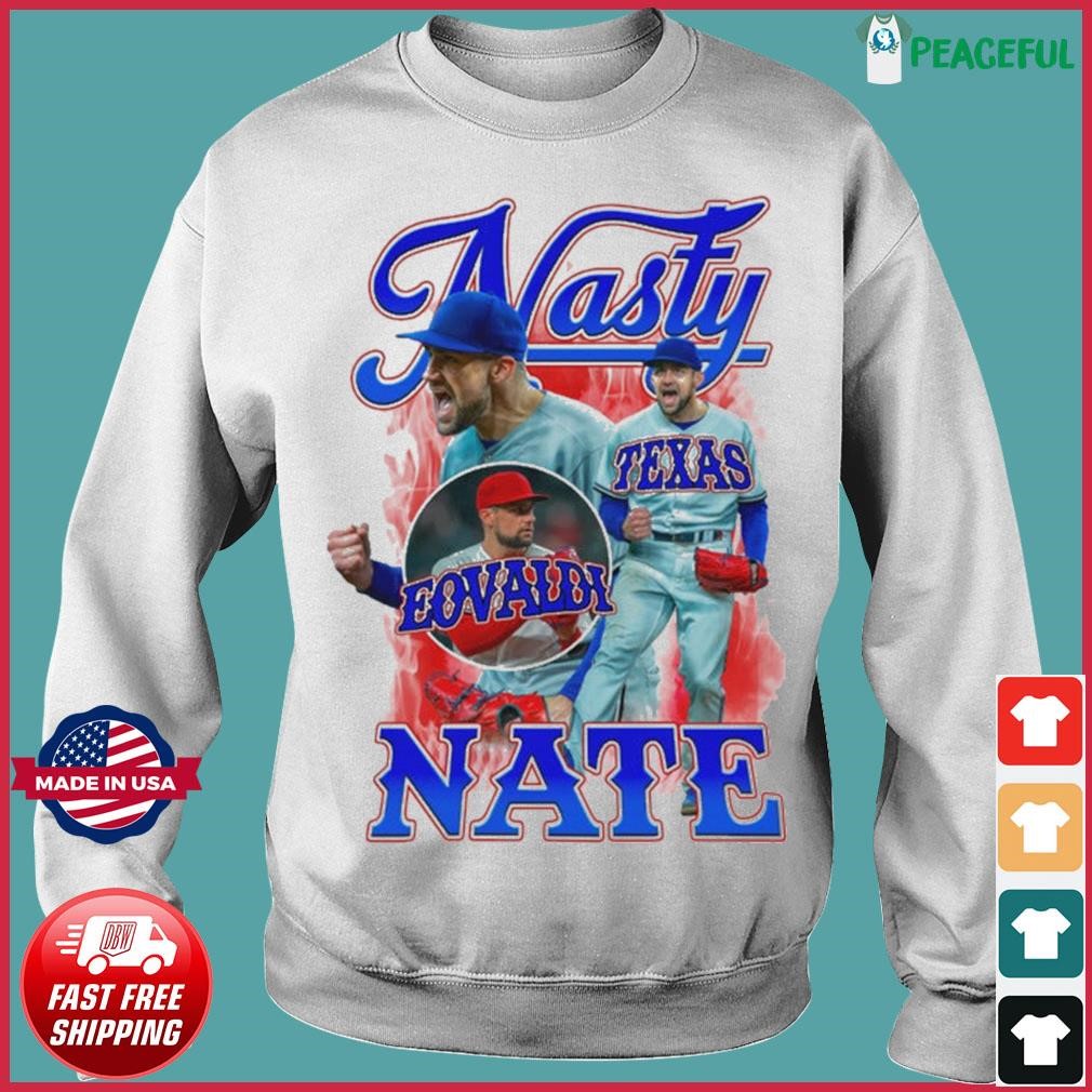 Texas Rangers Nasty Nate Vintage Shirt, hoodie, sweater, long